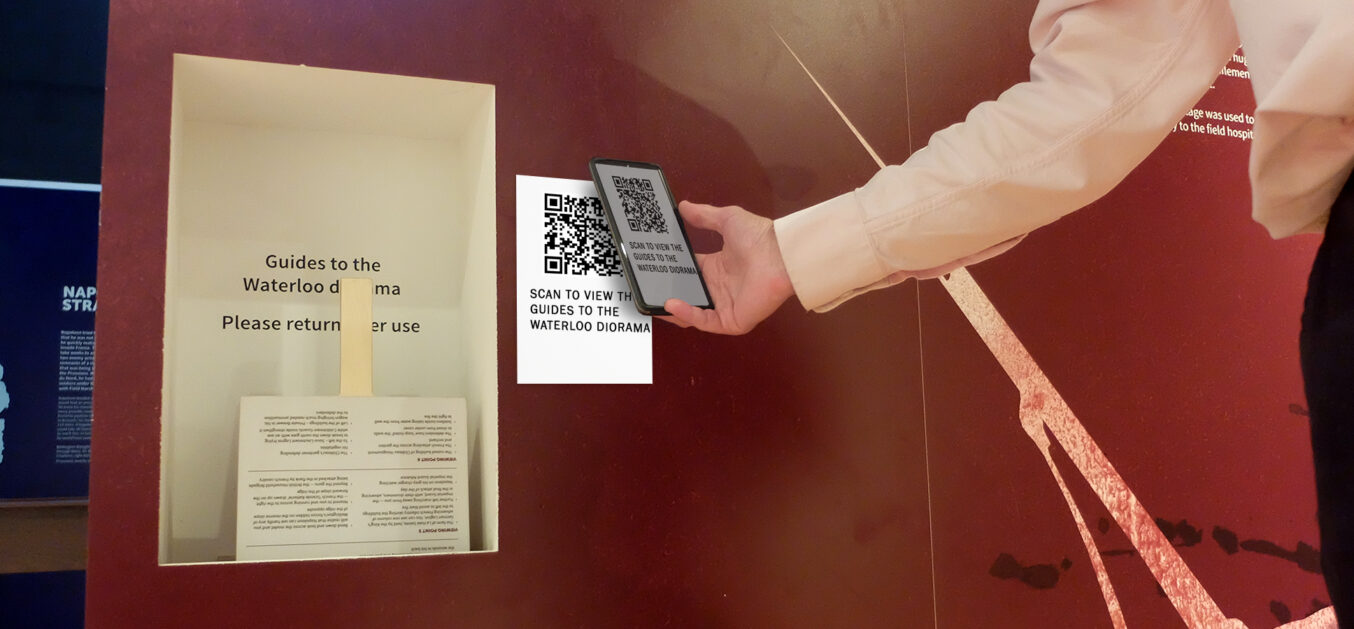 Scanning a QR code with a phone